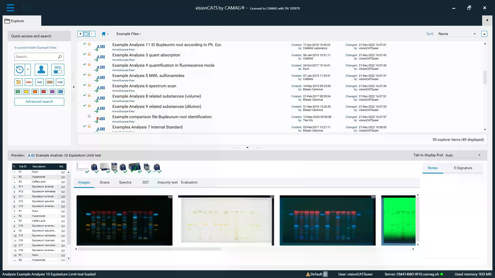 visionCATS – CAMAG HPTLC Software | LPP Equipment Warsaw