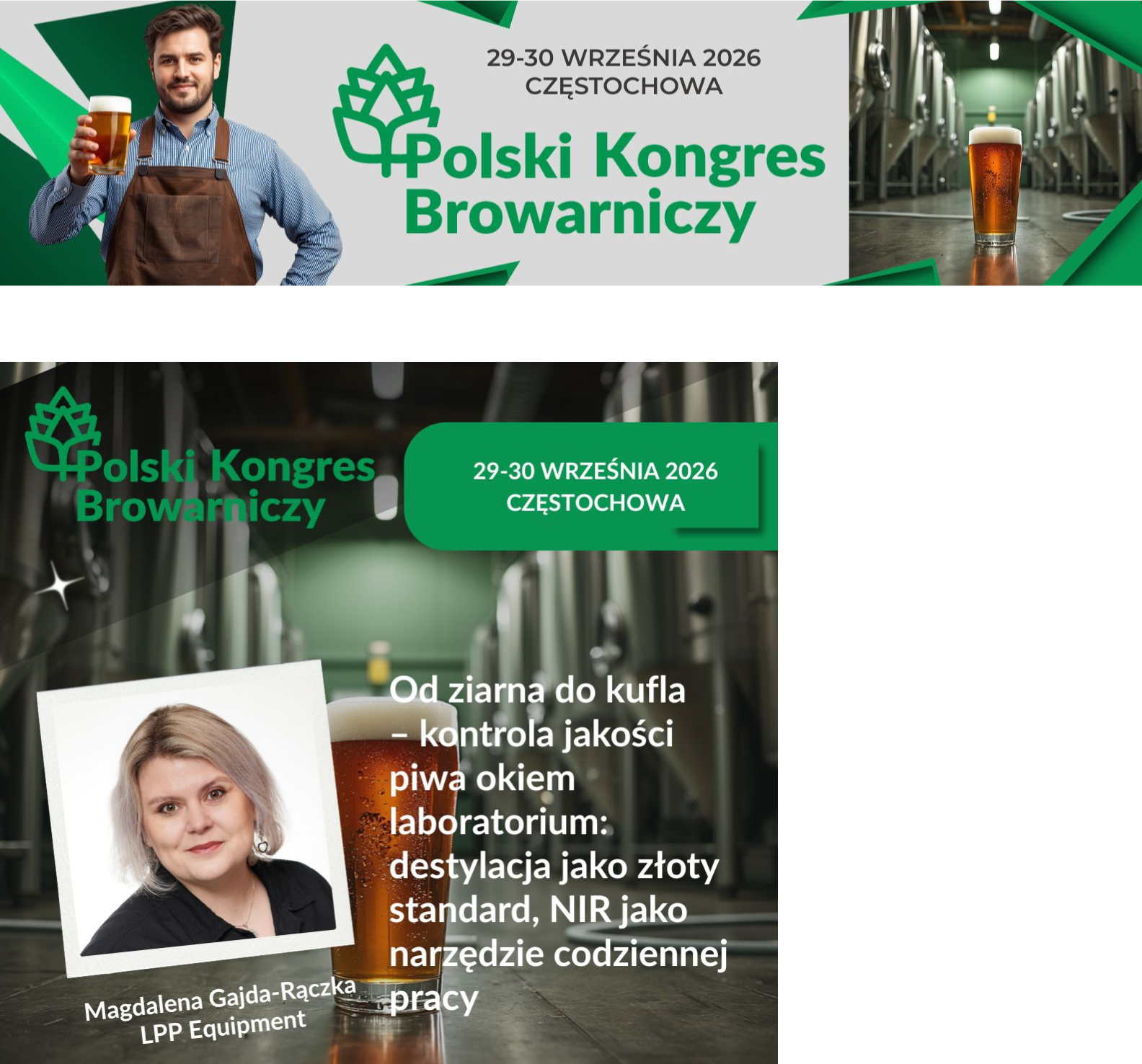 Przyjdź na naszą prezentację ekspercką i odwiedź nas na stoisku podczas XVI Polskiego Kongresu Browarniczego!