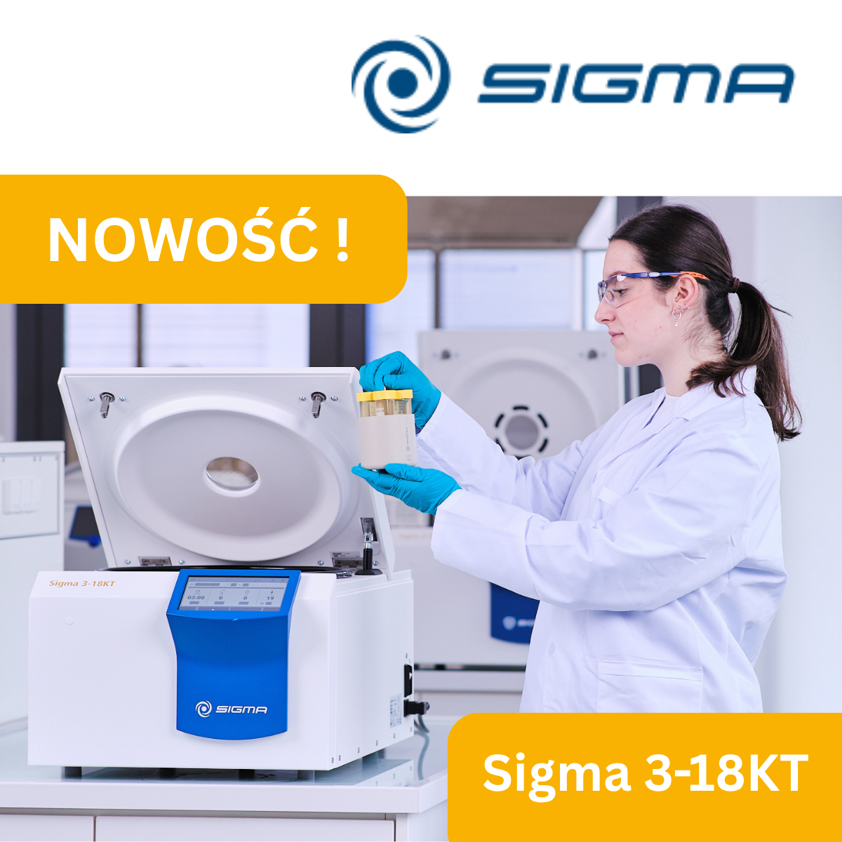 Nowość w ofercie: Sigma 3-18KT – wirówka laboratoryjna z chłodzeniem klasy premium